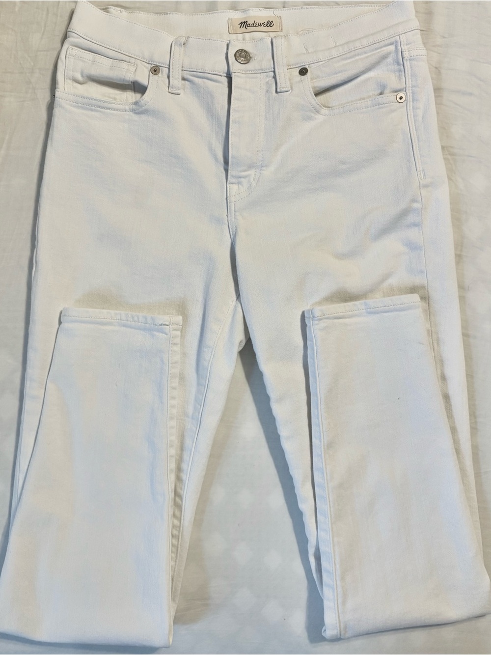 Madewell White Skinny Jeans